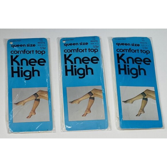 VTG Lot 12 Queen Size KNEE-HIGHS Hosiery Pantyhose Various Colors Brands NIP NEW - Picture 5 of 6